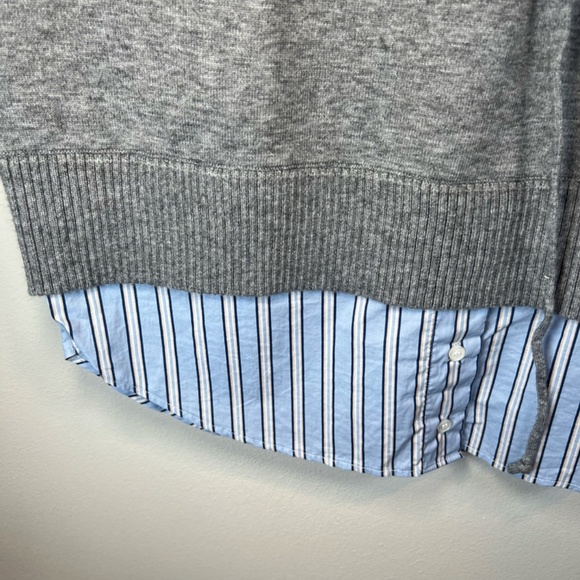 Central Park West New York Womens Hooded Sweater Top Shirttail Hem Preppy Medium - Picture 8 of 15